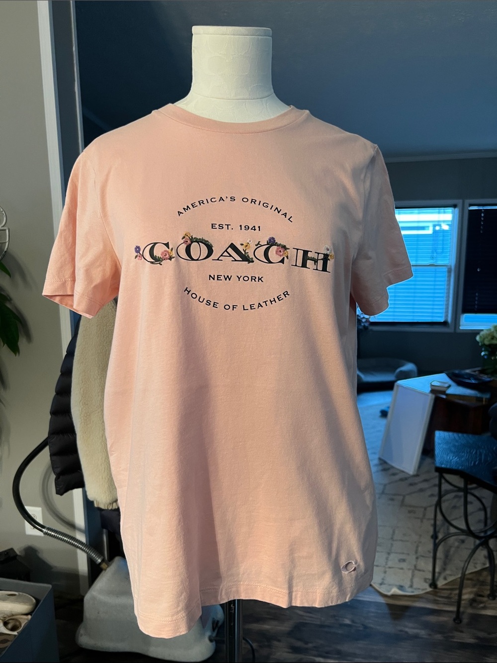 Coach logo floral tee